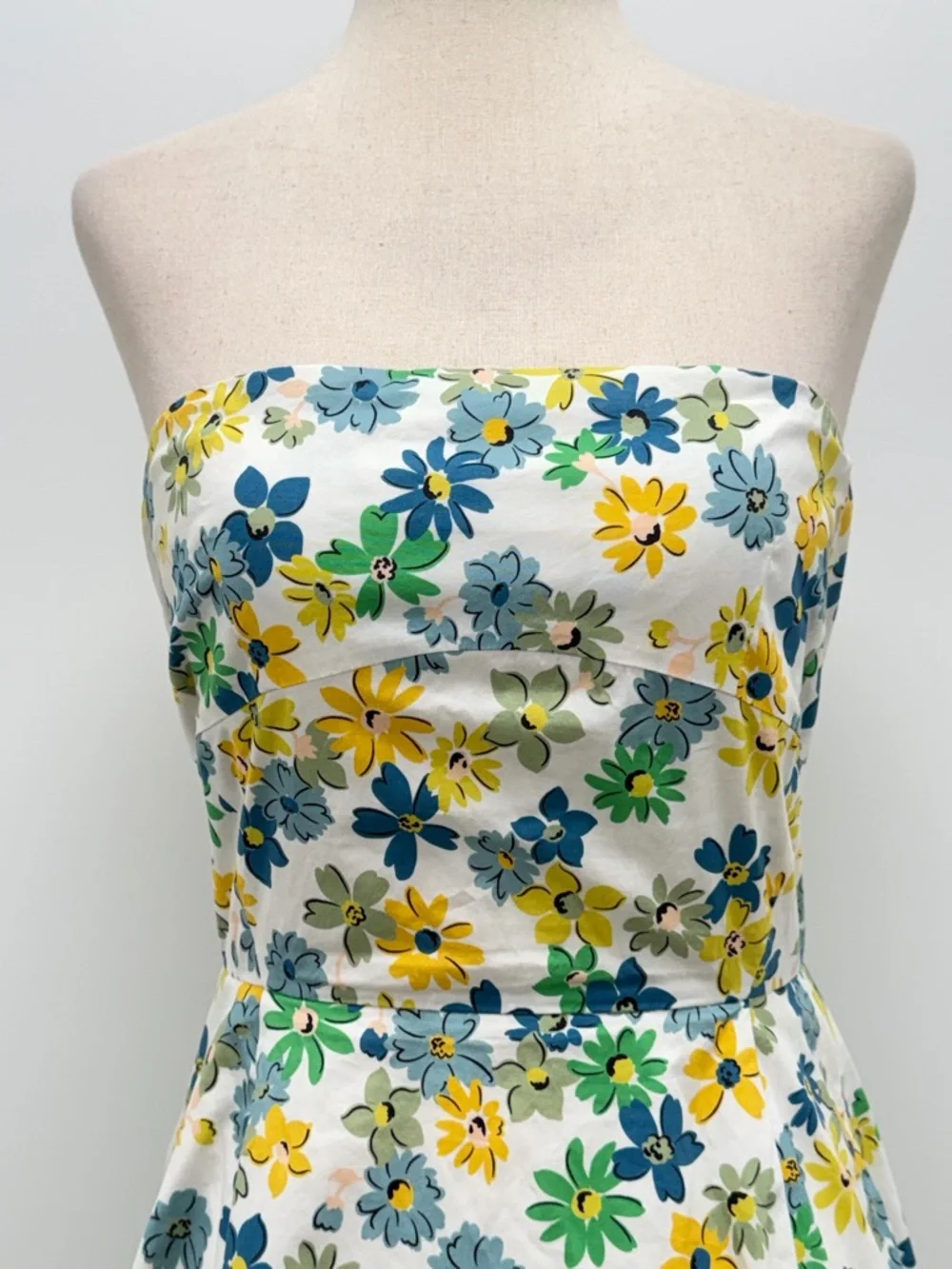 Kate Spade Strapless Market Floral Midi Dress Size 4
